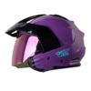 Casco Shaft 227 Trial Solid Morado Turquesa Visor Iridium Morado 1