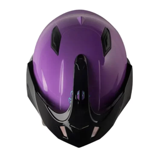 Casco Shaft 227 Trial Solid Morado Turquesa Visor Iridium Morado 1