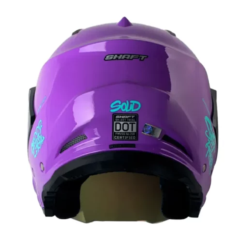 Casco Shaft 227 Trial Solid Morado Turquesa Visor Iridium Morado 1