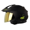 Casco Shaft 227 Trial Solid Negro Amarillo Visor Iridium Amarillo 1