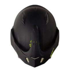 Casco Shaft 227 Trial Solid Negro Amarillo Visor Iridium Amarillo 2
