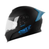 Casco Shaft 502 Solid Negro Azul 1
