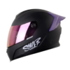 Casco Shaft 502 Solid Negro Morado Claro Visor Iridium Morado 1
