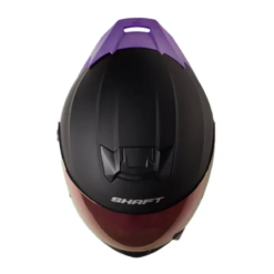 Casco Shaft 502 Solid Negro Morado Claro Visor Iridium Morado 1