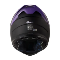 Casco Shaft 502 Solid Negro Morado Claro Visor Iridium Morado 1
