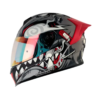 Casco Shaft 502sp Voltaire Gris Visor Revo Rojo 1