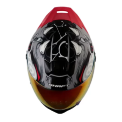 Casco Shaft 502sp Voltaire Gris Visor Revo Rojo 2