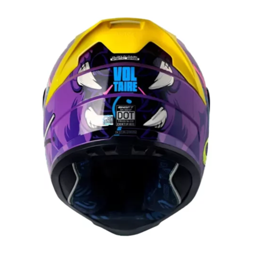 Casco Shaft 502sp Voltaire Morado Azul Visor Iridium Azul 1