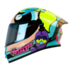 Casco Shaft 526Sp Evo Burbuja Azul Claro Amarillo Visor Iridium Azul 1