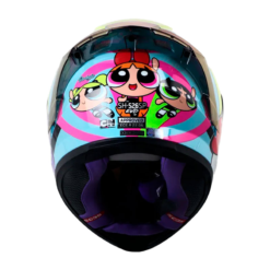 Casco Shaft 526Sp Evo Burbuja Azul Claro Amarillo Visor Iridium Azul 1