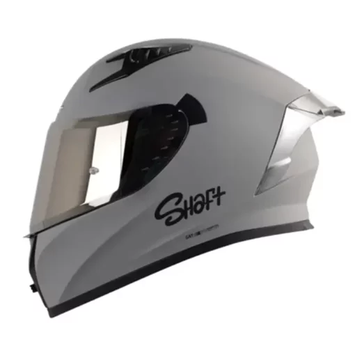 Casco Shaft 526Sp Evo Solid Gris Negro Visor Iridium Silver 1