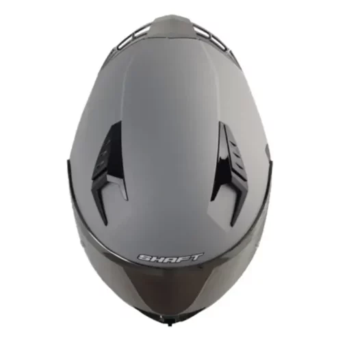 Casco Shaft 526Sp Evo Solid Gris Negro Visor Iridium Silver 1