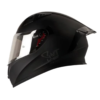Casco Shaft 526Sp Evo Solid Negro Gris Visor Iridium Silver 1
