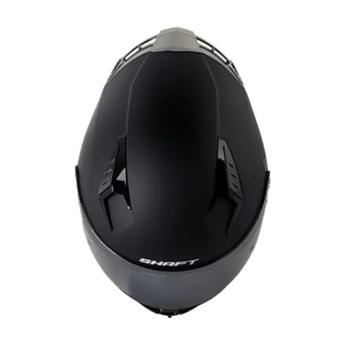 Casco Shaft 526Sp Evo Solid Negro Gris Visor Iridium Silver 1
