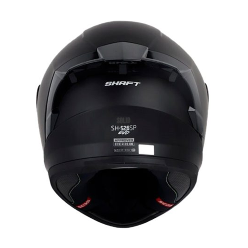 Casco Shaft 526Sp Evo Solid Negro Gris Visor Iridium Silver 1