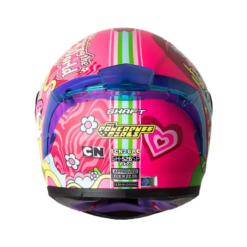 Casco Shaft 526sp Evo Bck2bac Fucsia Azul Visor Iridium AzuL 1