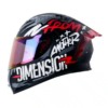 Casco Shaft 526sp Evo Dimensión Negro Rojo Visor Iridium Rojo 1