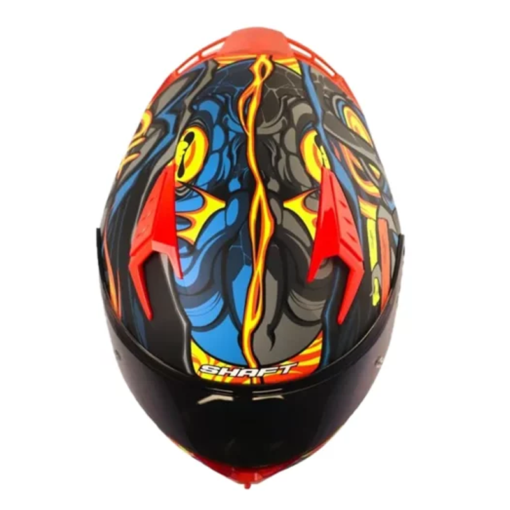Casco Shaft 526sp Evo Master Of Azul Oscuro Gris Visor Iridium Azul 1