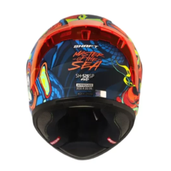 Casco Shaft 526sp Evo Master Of Azul Oscuro Naranja Visor Iridium Azul 1