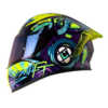Casco Shaft 526sp Evo Master Of Morado Azul Visor Iridium Morado 1
