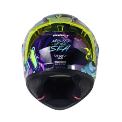 Casco Shaft 526sp Evo Master Of Morado Azul Visor Iridium Morado 1