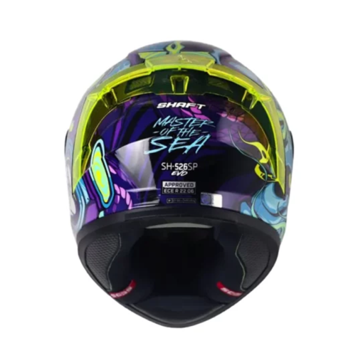 Casco Shaft 526sp Evo Master Of Morado Azul Visor Iridium Morado 1