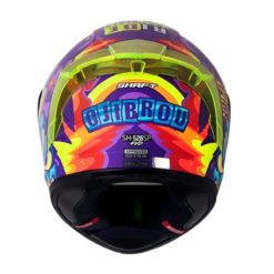 Casco Shaft 526sp Evo Ojibrou Morado Azul Visor Iridium Azul 1