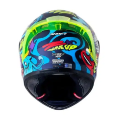Casco Shaft 526sp Evo Rise Up Azul Amarillo Visor Iridium Azul 1