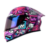 Casco Shaft 526sp Evo Rise Up Fucsia Morado Visor Iridium Morado 1