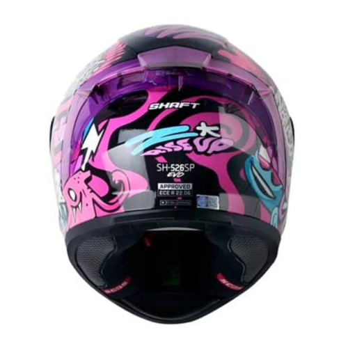 Casco Shaft 526sp Evo Rise Up Fucsia Morado Visor Iridium Morado 1