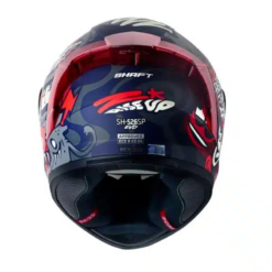 Casco Shaft 526sp Evo Rise Up Gris Oscuro Visor Iridium Rojo 1