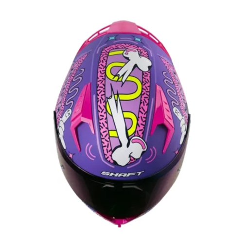 Casco Shaft 526sp Evo Ungloriou Morado Fucsia Visor Iridium Morado 1