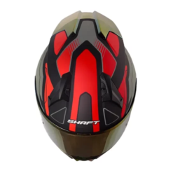 Casco Shaft 560 Evo Chaos Negro Rojo Visor Iridium Rojo 1