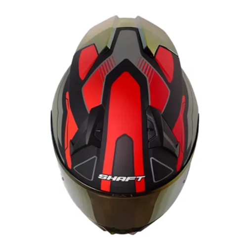 Casco Shaft 560 Evo Chaos Negro Rojo Visor Iridium Rojo 1