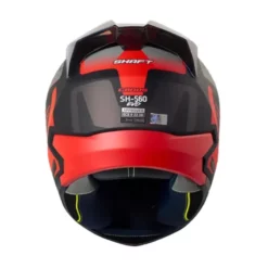 Casco Shaft 560 Evo Chaos Negro Rojo Visor Iridium Rojo 1