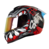 Casco Shaft 560 Evo Menfis Gris Rojo Visor Iridium Rojo 1