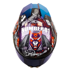 Casco Shaft 560 Evo Motion V2 Camaleon Rojo Visor Iridium Azul 1