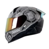 Casco Shaft 560 Evo Motion V2 Gris Negro Visor Iridium Rojo 1
