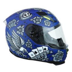 Casco Shaft 562 Tattoo Azul Navy Gris 2
