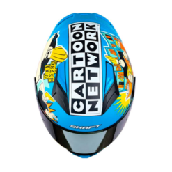 Casco Shaft 582Sp_Evo Johny Bravo Azul Full Color Visor Iridium Dorado 1