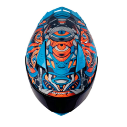 Casco Shaft 590Sr Ars Notoria Azul Naranja Visor Iridium Azul 1