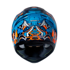 Casco Shaft 590Sr Ars Notoria Azul Naranja Visor Iridium Azul 1