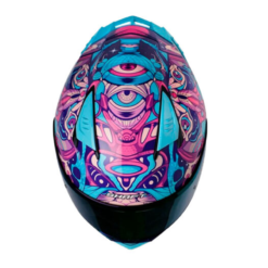 Casco Shaft 590Sr Ars Notoria Morado Fucsia Visor Iridium Morado 1