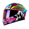 Casco Shaft 595 Old_Skul Fucsia Morado Visor Iridium Morado 1