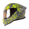 Casco Shaft 598 Gtr Adrenochr Gris Amarillo Visor Iridium Naranja 1