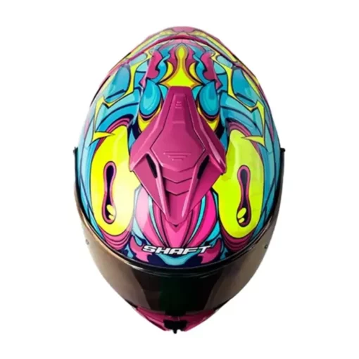 Casco Shaft 598 Gtr Mantis Morado Azul Visor Iridium Morado 1