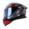 Casco Shaft 598 Gtr Tracer Gris Rojo Visor Iridium Azul 1