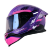 Casco Shaft 598 Gtr Tracer Morado Fucsia Visor Iridium Morado 1