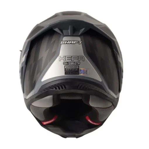 Casco Shaft 598 Gtr Xepa Gris Oscuro Visor Iridium Silver 1