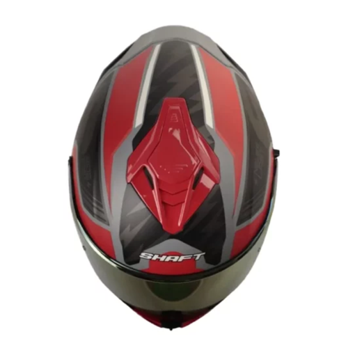Casco Shaft 598 Gtr Xepa Gris Rojo Visor Iridium Rojo 1